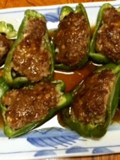 ピーマン肉詰め-レシピのメイン写真