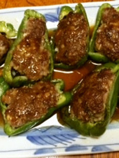ピーマン肉詰め-レシピのメイン写真
