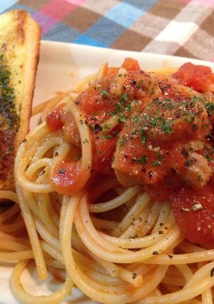 チキンとアンチョビのトマトパスタ-レシピのメイン写真