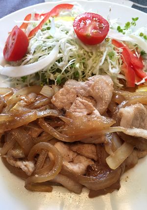 玉ねぎソースで豚肉の生姜焼き-レシピのメイン写真