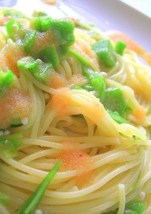 *明太子とオクラのパスタ*-レシピのメイン写真