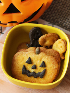 ハロウィンに かぼちゃクッキー(卵なし)-レシピのメイン写真