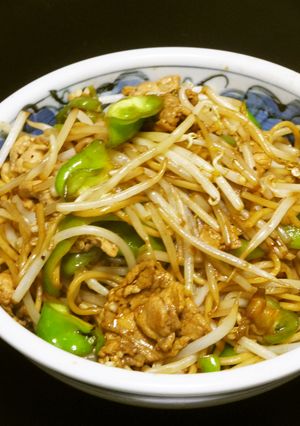 神楽南蛮かピーマン+青唐のソース焼きそば-レシピのメイン写真