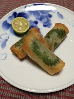 海老入りしんじょうの春巻き-レシピのメイン写真