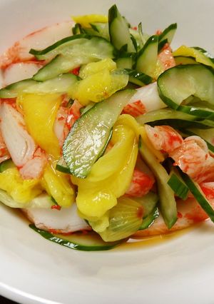 花オクラの酢の物-レシピのメイン写真