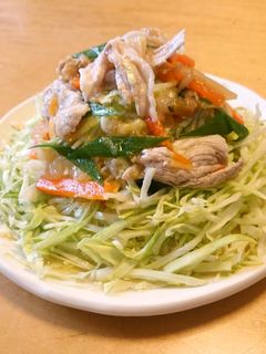 千切りキャベツのウマウマ♪皿うどん風-レシピのメイン写真