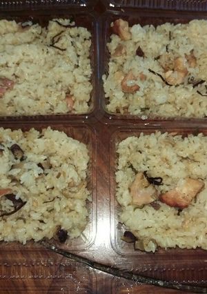 焼鳥缶と干し椎茸と塩昆布で炊き込みご飯-レシピのメイン写真