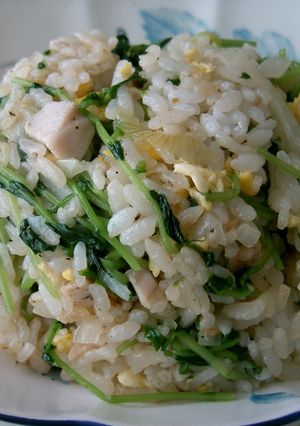 豆苗炒飯-レシピのメイン写真