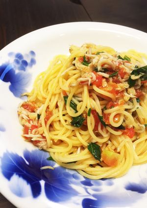 トマトとしらすのパスタ♡-レシピのメイン写真