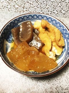 冬瓜とこんにゃく、油揚げの煮物〜砂糖なし-レシピのメイン写真