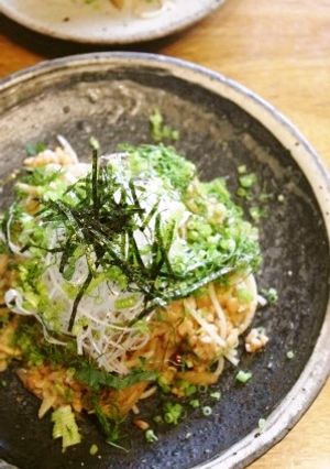 納豆と漬け物の和パスタ-レシピのメイン写真