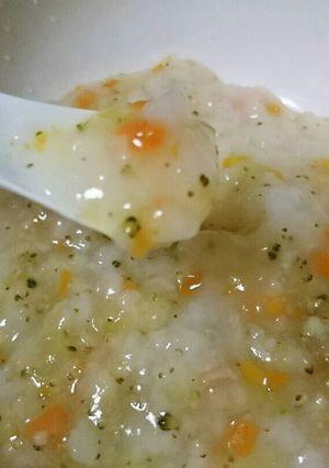 7ヶ月の離乳食 野菜のおかゆ-レシピのメイン写真