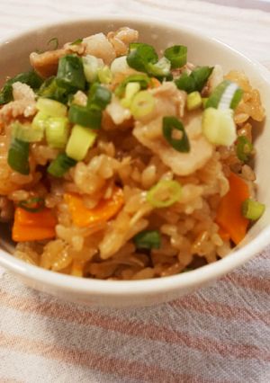 土鍋でも✨柚子胡椒香る豚バラ炊き込みご飯-レシピのメイン写真
