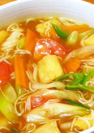 簡単彩りカレー素麺-レシピのメイン写真