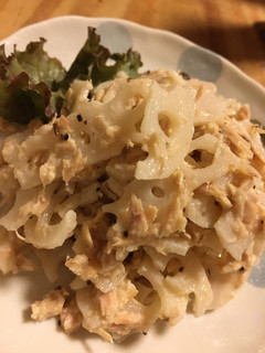 歯ごたえが美味しい 蓮根ツナサラダ-レシピのメイン写真