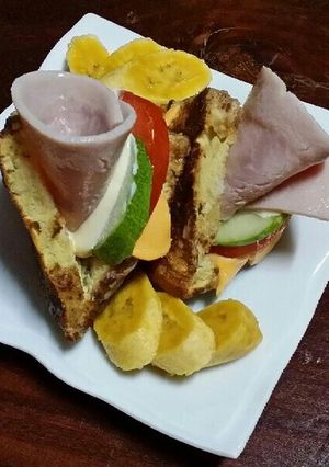 ホットケーキサンド-レシピのメイン写真