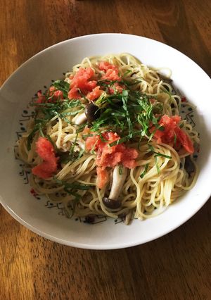 きのことオイルサーディンのパスタ-レシピのメイン写真