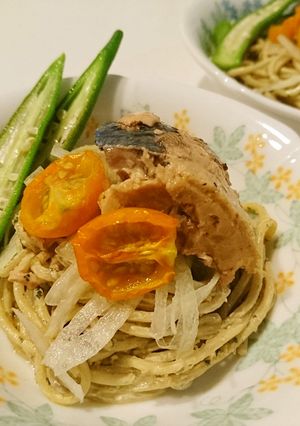 缶詰と乾麺消費☆スパさばサラダ-レシピのメイン写真