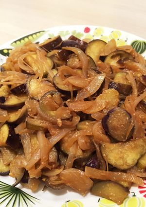 簡単！ナスの味噌炒め！-レシピのメイン写真