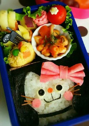 キャラ弁♡のせるだけ～ねこちゃん海苔弁♪-レシピのメイン写真