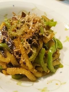 なすとピーマンの甘辛味噌炒め-レシピのメイン写真