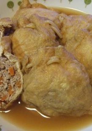 油揚げのひき肉詰め煮-レシピのメイン写真