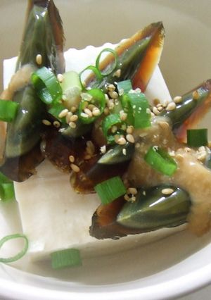 ピータン豆腐〜ごま味噌酢で♪〜-レシピのメイン写真