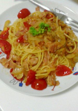 ヘルシーなトマトのパスタ-レシピのメイン写真