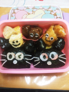 ふじっ子煮こんぶでキャラおにぎり-レシピのメイン写真