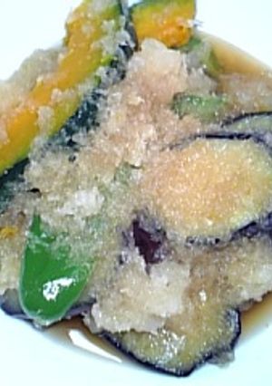 夏野菜の大根おろし醤油浸し-レシピのメイン写真