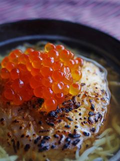 焼きおにぎり茶漬けいくらのせしらすびたし-レシピのメイン写真
