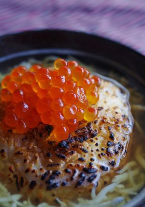 焼きおにぎり茶漬けいくらのせしらすびたし-レシピのメイン写真