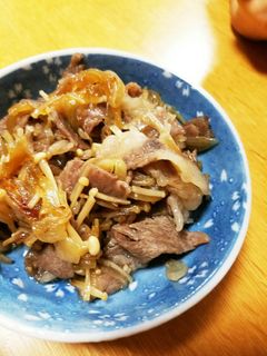 牛肉とえのきの甘辛炒め-レシピのメイン写真