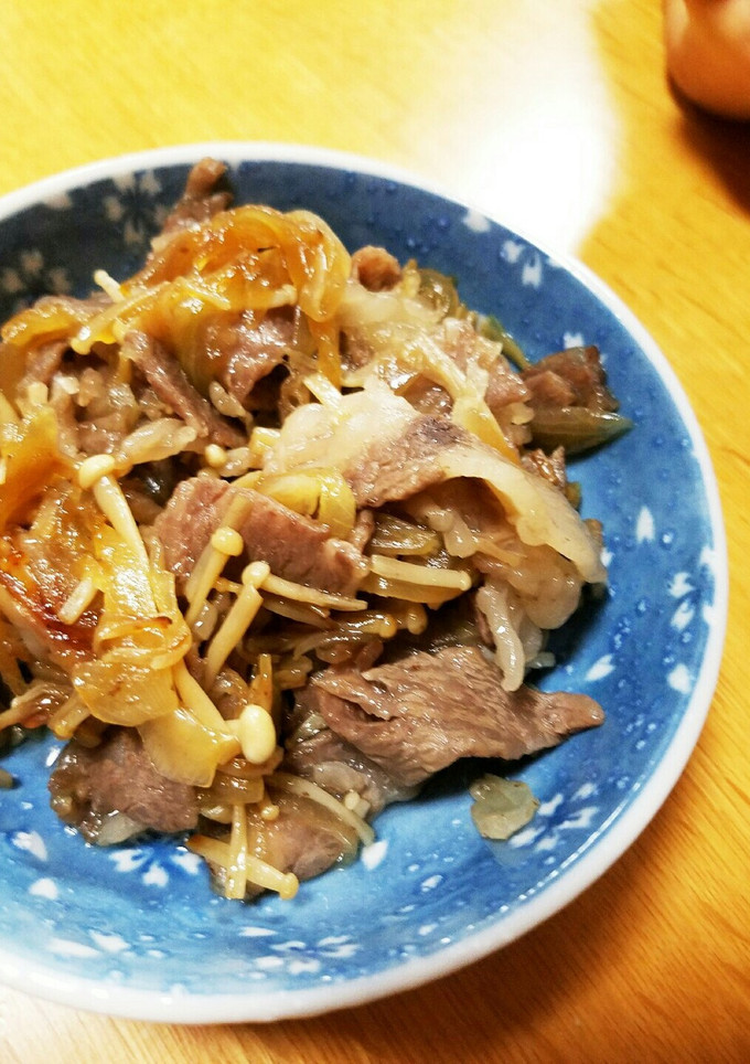 牛肉とえのきの甘辛炒め-レシピのメイン写真