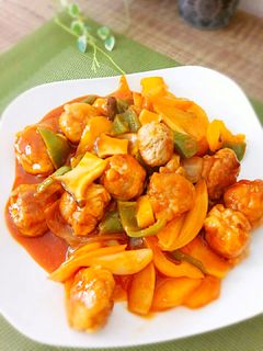 子供に人気✩豚こま団子のケチャップ煮-レシピのメイン写真