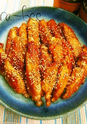 焼肉のたれでスタミナ照り焼きチキンバー-レシピのメイン写真