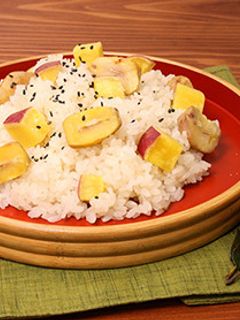 もっちりごはんのさつま芋と栗のおこわ-レシピのメイン写真