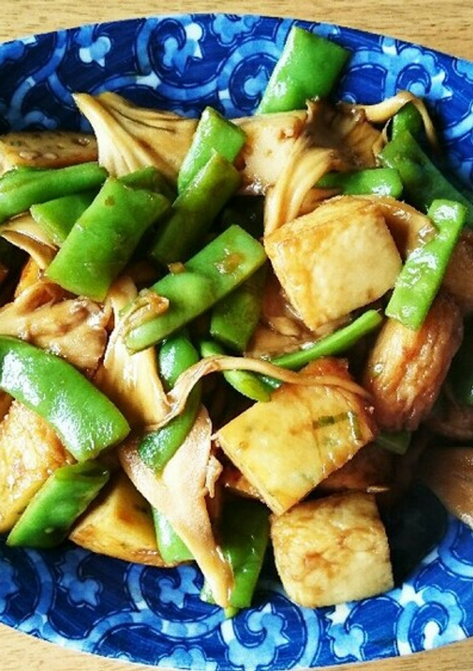 オランダ豆とさつま揚げの甘辛炒め-レシピのメイン写真