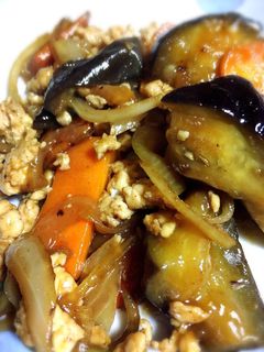 簡単!鶏ミンチと残り野菜のとろみ炒め-レシピのメイン写真