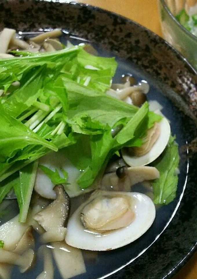 ハマグリときのこの酒蒸し-レシピのメイン写真