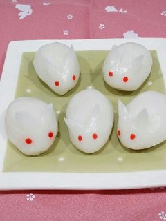 簡単!お月見うさぎ団子-レシピのメイン写真
