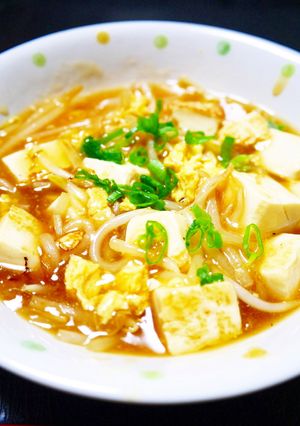 節約食材で！もやし･豆腐･卵の甘酢あん-レシピのメイン写真
