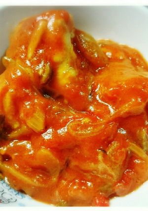 トマト缶で♬簡単手羽元のトマト煮❁-レシピのメイン写真