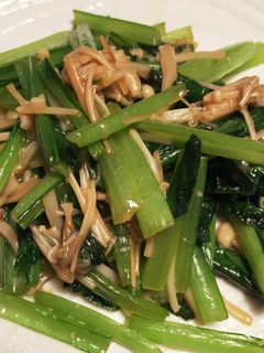 簡単!青菜とえのきのソテー-レシピのメイン写真