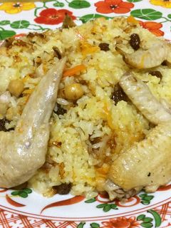炊飯器で作るウズベク風チキンピラフ-レシピのメイン写真