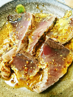 ☆鰹たたきのマスタード辛子ソース☆-レシピのメイン写真