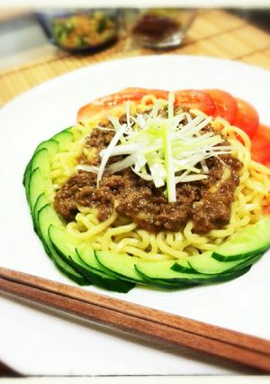 肉みそで☆簡単冷製混ぜ麺-レシピのメイン写真