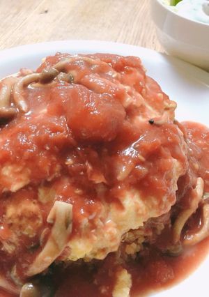 餡自家製オムライス-レシピのメイン写真