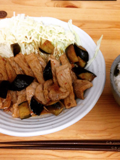 簡単 ナスと豚肉の生姜焼き-レシピのメイン写真