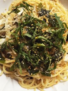 わかめとねぎの和風パスタ-レシピのメイン写真